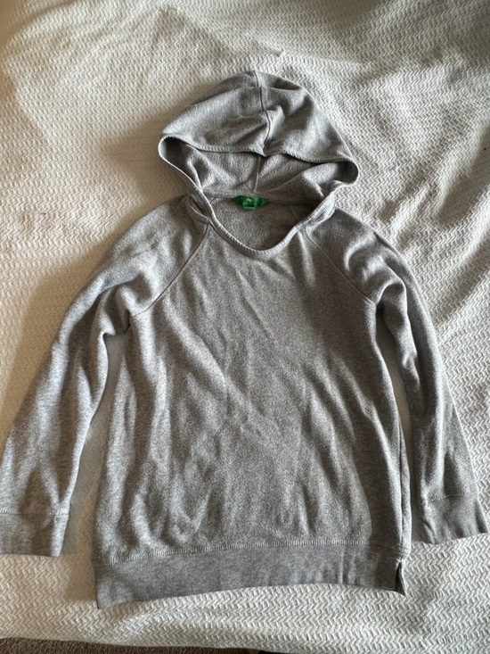 dip Tops - Grey sweater sweatshirt with hood